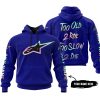 TOO OLD TO RIDE TOO SLOW TO DIE - CUSTOM NAME - ALPINESTARS - NAVY