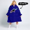 TOO OLD TO RIDE TOO SLOW TO DIE - CUSTOM NAME - ALPINESTARS - NAVY - OODIE BLANKET HOODIE