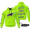 TOO OLD TO RIDE TOO SLOW TO DIE - CUSTOM NAME - ALPINESTARS - NEON