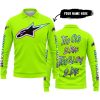 TOO OLD TO RIDE TOO SLOW TO DIE - CUSTOM NAME - ALPINESTARS - NEON - LONG SLEEVE POLO SHIRT
