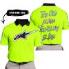 TOO OLD TO RIDE TOO SLOW TO DIE - CUSTOM NAME - ALPINESTARS - NEON - POLO SHIRT