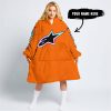 TOO OLD TO RIDE TOO SLOW TO DIE - CUSTOM NAME - ALPINESTARS - ORANGE - OODIE BLANKET HOODIE