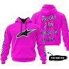 TOO OLD TO RIDE TOO SLOW TO DIE - CUSTOM NAME - ALPINESTARS - PINK