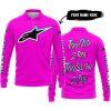 TOO OLD TO RIDE TOO SLOW TO DIE - CUSTOM NAME - ALPINESTARS - PINK - LONG SLEEVE POLO SHIRT