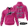 TOO OLD TO RIDE TOO SLOW TO DIE - CUSTOM NAME - ALPINESTARS - PINK 1