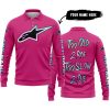 TOO OLD TO RIDE TOO SLOW TO DIE - CUSTOM NAME - ALPINESTARS - PINK 1 - LONG SLEEVE POLO SHIRT