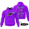TOO OLD TO RIDE TOO SLOW TO DIE - CUSTOM NAME - ALPINESTARS - PURPLE
