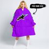 TOO OLD TO RIDE TOO SLOW TO DIE - CUSTOM NAME - ALPINESTARS - PURPLE - OODIE BLANKET HOODIE