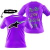 TOO OLD TO RIDE TOO SLOW TO DIE - CUSTOM NAME - ALPINESTARS - PURPLE - T-SHIRT