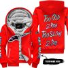 TOO OLD TO RIDE TOO SLOW TO DIE - CUSTOM NAME - ALPINESTARS - RED - FLEECE ZIP HOODIE