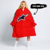 TOO OLD TO RIDE TOO SLOW TO DIE - CUSTOM NAME - ALPINESTARS - RED - OODIE BLANKET HOODIE