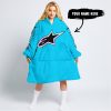 TOO OLD TO RIDE TOO SLOW TO DIE - CUSTOM NAME - ALPINESTARS - SKY BLUE - OODIE BLANKET HOODIE