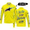 TOO OLD TO RIDE TOO SLOW TO DIE - CUSTOM NAME - ALPINESTARS - YELLOW - LONG SLEEVE POLO SHIRT