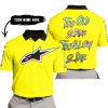 TOO OLD TO RIDE TOO SLOW TO DIE - CUSTOM NAME - ALPINESTARS - YELLOW - POLO SHIRT