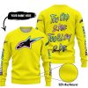TOO OLD TO RIDE TOO SLOW TO DIE - CUSTOM NAME - ALPINESTARS - YELLOW - SWEATER UGLY