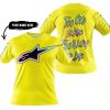 TOO OLD TO RIDE TOO SLOW TO DIE - CUSTOM NAME - ALPINESTARS - YELLOW - T-SHIRT