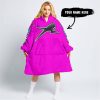 TOO OLD TO RIDE TOO SLOW TO DIE - CUSTOM NAME - ARCTIC CAT - PINK - OODIE BLANKET HOODIE