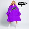 TOO OLD TO RIDE TOO SLOW TO DIE - CUSTOM NAME - ARCTIC CAT - PURPLE - OODIE BLANKET HOODIE