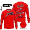 TOO OLD TO RIDE TOO SLOW TO DIE - CUSTOM NAME - ARCTIC CAT - RED - SWEATER UGLY