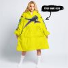 TOO OLD TO RIDE TOO SLOW TO DIE - CUSTOM NAME - ARCTIC CAT - YELLOW - OODIE BLANKET HOODIE
