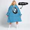 TOO OLD TO RIDE TOO SLOW TO DIE - CUSTOM NAME - BMW - BLUE - OODIE BLANKET HOODIE
