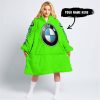 TOO OLD TO RIDE TOO SLOW TO DIE - CUSTOM NAME - BMW - GREEN - OODIE BLANKET HOODIE