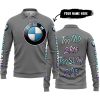 TOO OLD TO RIDE TOO SLOW TO DIE - CUSTOM NAME - BMW - GREY - LONG SLEEVE POLO SHIRT