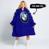 TOO OLD TO RIDE TOO SLOW TO DIE - CUSTOM NAME - BMW - NAVY - OODIE BLANKET HOODIE
