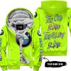 TOO OLD TO RIDE TOO SLOW TO DIE - CUSTOM NAME - BMW - NEON - FLEECE ZIP HOODIE