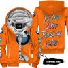 TOO OLD TO RIDE TOO SLOW TO DIE - CUSTOM NAME - BMW - ORANGE - FLEECE ZIP HOODIE
