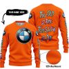 TOO OLD TO RIDE TOO SLOW TO DIE - CUSTOM NAME - BMW - ORANGE - SWEATER UGLY