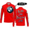 TOO OLD TO RIDE TOO SLOW TO DIE - CUSTOM NAME - BMW - RED - LONG SLEEVE POLO SHIRT