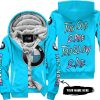 TOO OLD TO RIDE TOO SLOW TO DIE - CUSTOM NAME - BMW - SKY BLUE - FLEECE ZIP HOODIE