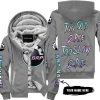 TOO OLD TO RIDE TOO SLOW TO DIE - CUSTOM NAME - CAN AM - GREY - FLEECE ZIP HOODIE