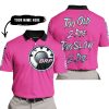 TOO OLD TO RIDE TOO SLOW TO DIE - CUSTOM NAME - CAN AM - PINK 1 - POLO SHIRT