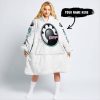 TOO OLD TO RIDE TOO SLOW TO DIE - CUSTOM NAME - CAN AM - WHITE - OODIE BLANKET HOODIE