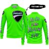 TOO OLD TO RIDE TOO SLOW TO DIE - CUSTOM NAME - DUCATI - GREEN - LONG SLEEVE POLO SHIRT
