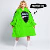 TOO OLD TO RIDE TOO SLOW TO DIE - CUSTOM NAME - DUCATI - GREEN - OODIE BLANKET HOODIE