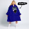 TOO OLD TO RIDE TOO SLOW TO DIE - CUSTOM NAME - DUCATI - NAVY - OODIE BLANKET HOODIE