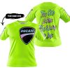 TOO OLD TO RIDE TOO SLOW TO DIE - CUSTOM NAME - DUCATI - NEON - T-SHIRT