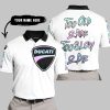 TOO OLD TO RIDE TOO SLOW TO DIE - CUSTOM NAME - DUCATI - WHITE - POLO SHIRT