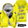 TOO OLD TO RIDE TOO SLOW TO DIE - CUSTOM NAME - DUCATI - YELLOW - FLEECE ZIP HOODIE