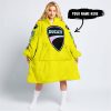 TOO OLD TO RIDE TOO SLOW TO DIE - CUSTOM NAME - DUCATI - YELLOW - OODIE BLANKET HOODIE