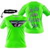 TOO OLD TO RIDE TOO SLOW TO DIE - CUSTOM NAME - FLY RACING - GREEN - T-SHIRT
