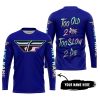 TOO OLD TO RIDE TOO SLOW TO DIE - CUSTOM NAME - FLY RACING - NAVY - JERSEY