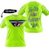 TOO OLD TO RIDE TOO SLOW TO DIE - CUSTOM NAME - FLY RACING - NEON - T-SHIRT