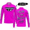 TOO OLD TO RIDE TOO SLOW TO DIE - CUSTOM NAME - FLY RACING - PINK - LONG SLEEVE POLO SHIRT