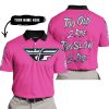TOO OLD TO RIDE TOO SLOW TO DIE - CUSTOM NAME - FLY RACING - PINK 1 - POLO SHIRT