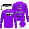 TOO OLD TO RIDE TOO SLOW TO DIE - CUSTOM NAME - FLY RACING - PURPLE - SWEATER UGLY
