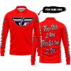 TOO OLD TO RIDE TOO SLOW TO DIE - CUSTOM NAME - FLY RACING - RED - LONG SLEEVE POLO SHIRT